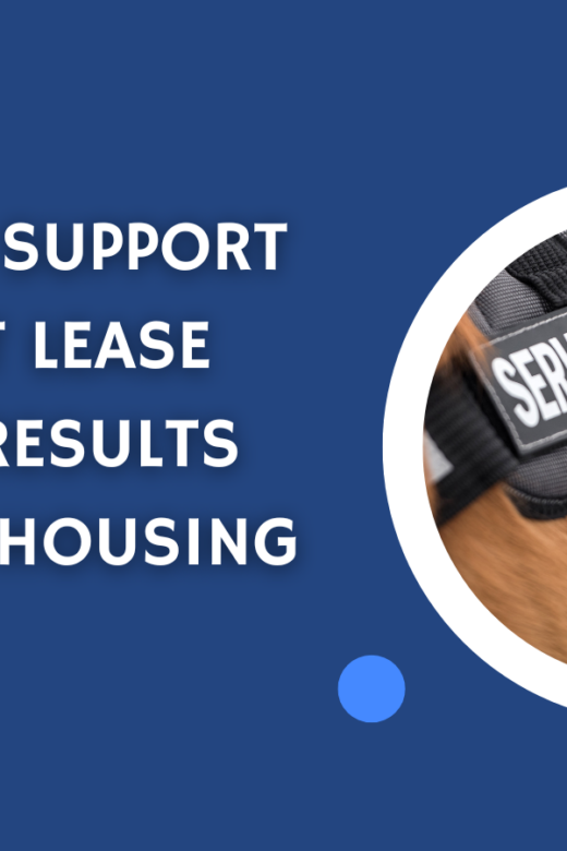 Surprise Support Animal at Lease Signing Results in a Fair Housing Claim